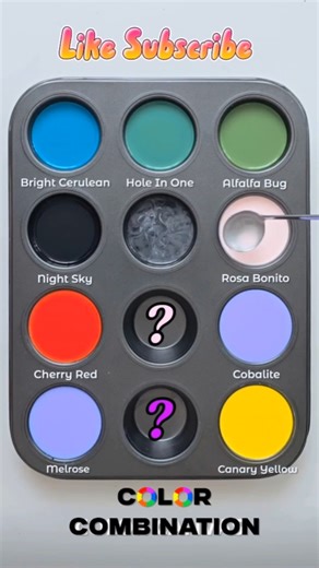 💛💙🌌❤️ Cosmic Color Symphony — Night Meets Bright! 🌠Cerulean + Night Sky + Rosa Bonito + Red + Yellow