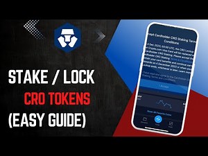 How To STAKE / Lock Up CRO Tokens On Crypto.com Exchange App | Tutorial !