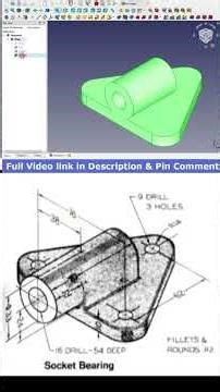 FreeCAD Part Modeling Tutorial | #freecad #freecadpartdesign #cad #freecadtutorial #madewithfreecad