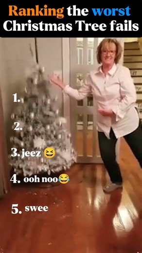 Ranking the Worst Christmas Tree fails 😂 #funny #relatable #christmas #hilariousfails
