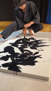 武田双雲さんの書道パフォーマンス