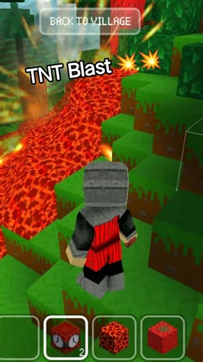 TNT EXPLOSION 💥! Minecraft Vs Block Craft 3D#shorts #minecraft #trending