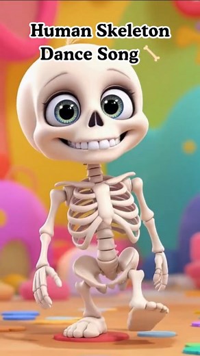 Human Skeleton Dance Song 🦴 Learn Bones with Fun Dance Kids Song