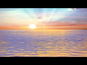 Beautiful Sun Rising and Water Animated Background Video