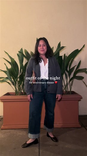Anniversary OOTN: kept it simple and comfy so I could eat comfortably lol Cardigan: @COS Jeans: @abercrombie Shoes: @Mango Bag: @CELINE