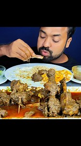 Eating Huge Spicy Duck Curry, Fried Eggs, Rice, Cucumber | #Reels #duckcurry | Live To EATT