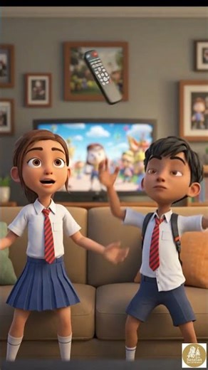 Remote Control War Ends With ONE THING 🤣 #SiblingDynamics #FunnySkits