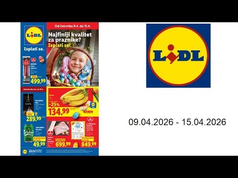 Lidl katalog - Pogledajte naše ponude - 09.04.-15.04.2026