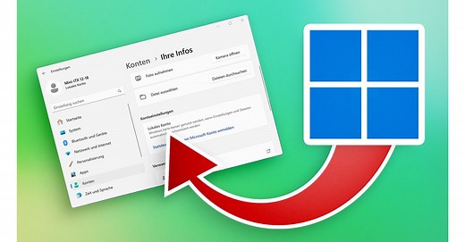 Windows – Anmelden mit einem lokalen Konto: Hier findet ihr die leicht zu übersehende, aber wichtige Option