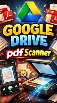 FREE PDF Scanner in Google Drive 😳 |No App Needed! (Hidden Feature) #convertpdf #pdf #free #tech
