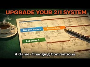 Bridge Learning (35) - Synchronizing Minds: Upgrading the 2/1 Game Forcing Convention Card #bidding