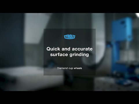 Quick and accurate surface grinding: Diamond cup wheels