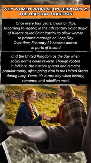 WHY WOMEN PROPOSE ON FEBRUARY 29 – THE LEAP DAY TRADITION