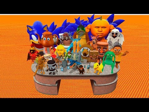 Spartan Kick Italian Brainrot Sonic Hungry Worm from Roblox Lava Bastion in Gmod!