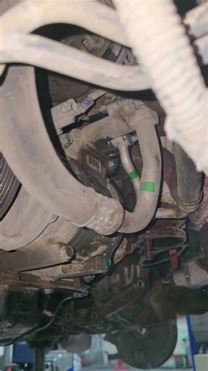 Ac compressor pipe leakage #auto #mechanic #shorts #idea