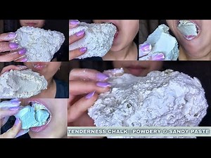 🤍Powdery Chalk “Tenderness”| Assorted "Znamensky" Chalk Crumbs Paste| Chalk Eating| ‪@dikkikass5821‬