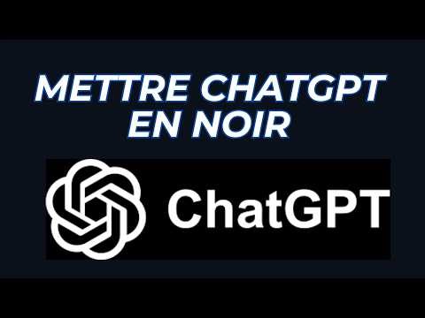 How to make chatgpt black