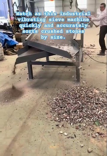 Efficient Stone Sorting with a Vibrating Sieve Machine #IndustrialMachinery #StoneCrusher #Vibrating