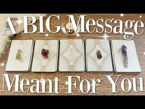 Spirit Has A BIG Message For You Right Now...(PICK A CARD)