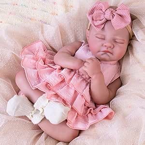 Aori Reborn Baby Dolls - Realistic 20 Inches Real Life Baby Doll with Feeding Kit, Lifelike Newborn Baby Girl Perfect for Kids 3+