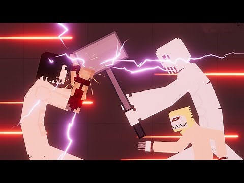 Attack on Titan#8 - Titan Eren vs Warhammer Titan, Jaw Titan in People Playground 1.12