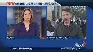 Westmount High human chain