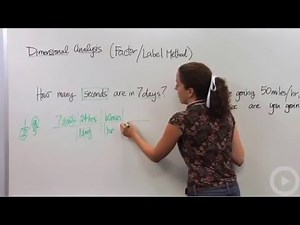 Dimensional Analysis