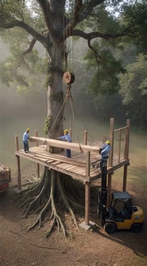 Building a Treehouse From Start to Finish | Amazing Treehouse Timelapse