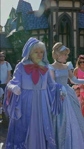 Cinderella & Fairy Godmother Reunited at Disneyland! 🏰💫 #disneyland #cinderella #disneyparks
