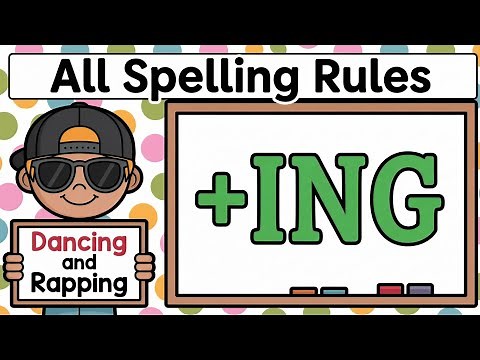 THE SUFFIX -ING | All Spelling Rules For Adding The Suffix -ing In A Rap Song.