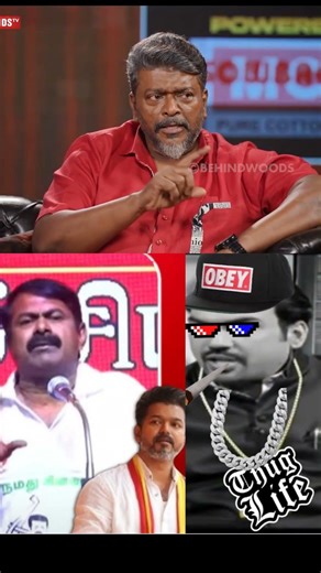 RANGARAJ PANDEY ✅SEEMAN VS VIJAY📈💯#shorts #status #shortsfeed #viral #vibes #trend #vijay #seeman