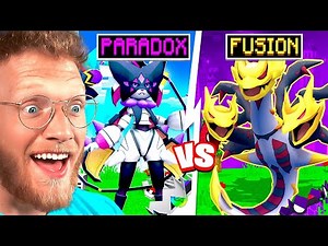 FUSION vs PARADOX RANDOM STARTER POKEMON In Minecraft!