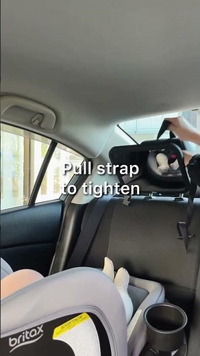Install Back Seat Mirror for Baby in Car Seat