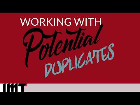 Working with Potential Duplicate Tasks in IBM InfoSphere MDM Inspector