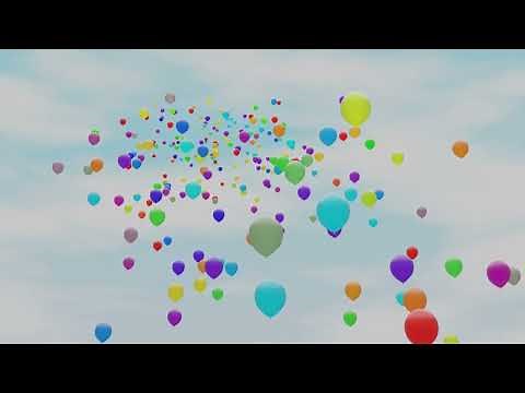 Balloons Floating Away