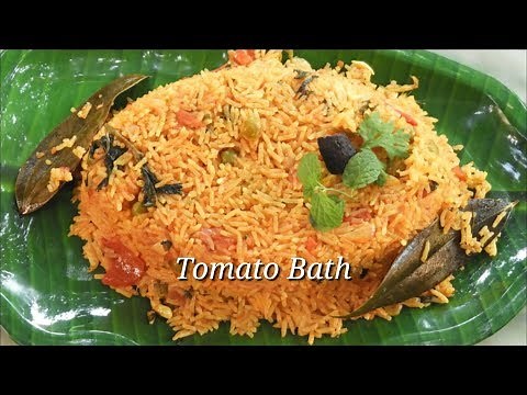 Tomato Bath - ಟೋಮೆಟೋ ಬಾತ್‌ | Quick and Easy Tomato Bath Recipe | Tomato Pulao Recipe | Rekha Aduge