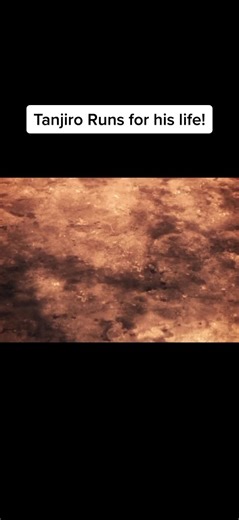 Tanjiro Running for His Life in Demon Slayer Anime