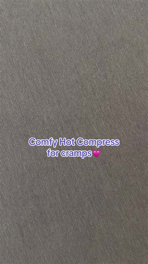 hot compress for cramps💜 #hotcompress#forcramps#comfy#fyp