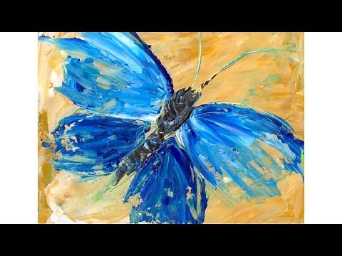 Beginner Acrylic Tutorial Abstract Butterfly Painting | TheArtSherpa