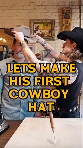 Watch me make his first custom cowboy hat! Chad came to us from Texas and while there are plenty of amazing hat makers where he is from, he trusted us to make him his first hat. And that’s an honor! Thanks Chad and congrats on another baby! Stay wild! | Wild Hats