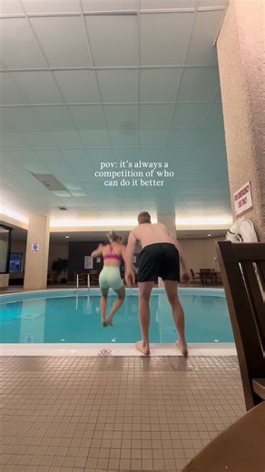 Saturday morning pool party was a hit 🎉⭐️🥳💦 #freewill #poolparty #couples #competitive #fyp