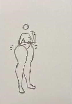 Straight to the hips. weight gain animation