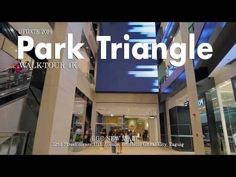 Inside BGC’s Newest Mall Park Triangle Walk Tour in [4K UHD]