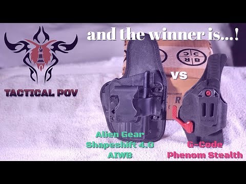 What's the best Appendix Holster? Alien Gear Shapeshift 4.0 AIWB vs G-Code Phenom Stealth review!