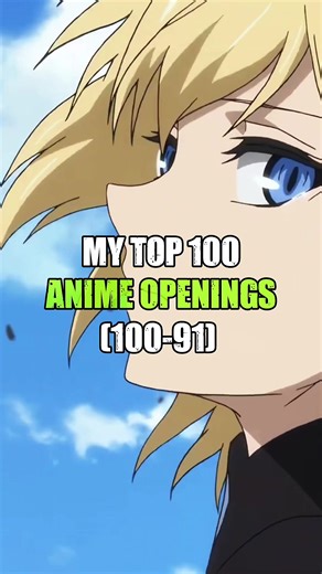 Mon TOP 100 des meilleurs openings de tous les temps (partie 1) #anime #animeopening #top10 #animefyp #fyp
