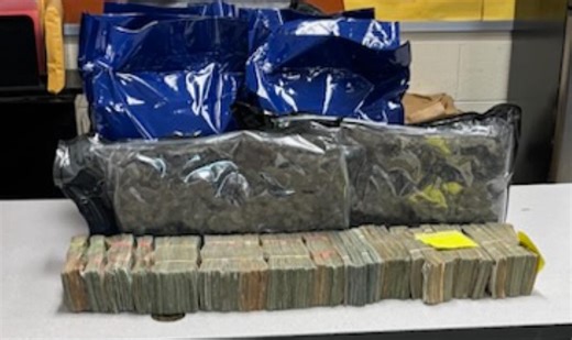 NC Drug Smuggling Operation Finds Over 50 Lbs of Marijuana, Piles of Cash, and a Gun