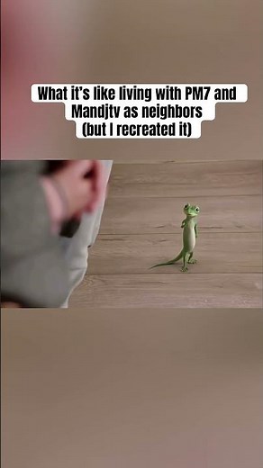 What it’s like to live with ‪@PM7‬ and ‪@MandJTV‬ as neighbors (but I recreated the meme)