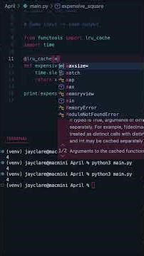 Python 3 | The LRU Cache will Supercharge your Functions! #programming #python