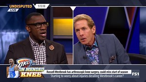 "Derrick Rose was Russell Westbrook before Russell Westbrook, but then the injuries started happening." Shannon Sharpe on Russell Westbrook missing at least four weeks after arthroscopic surgery on his right knee | Speakeasy