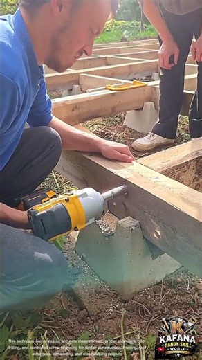 Professional Timber Beam Installation | Structural Screw Fastening Using Impact Driver